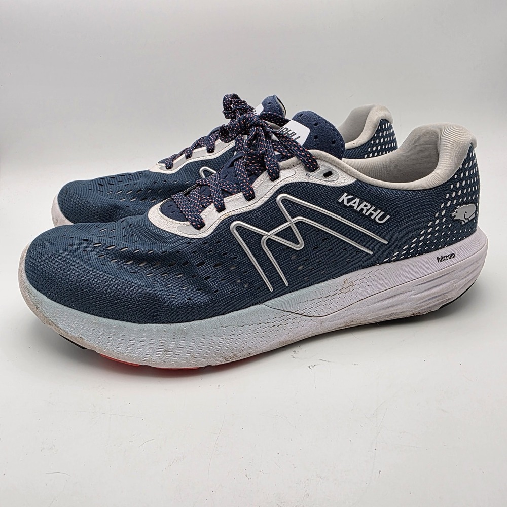 Karhu Mens 10.5 Shoes Ikoni Ortix 2.0 Running  F100327 Blue Sneakers
